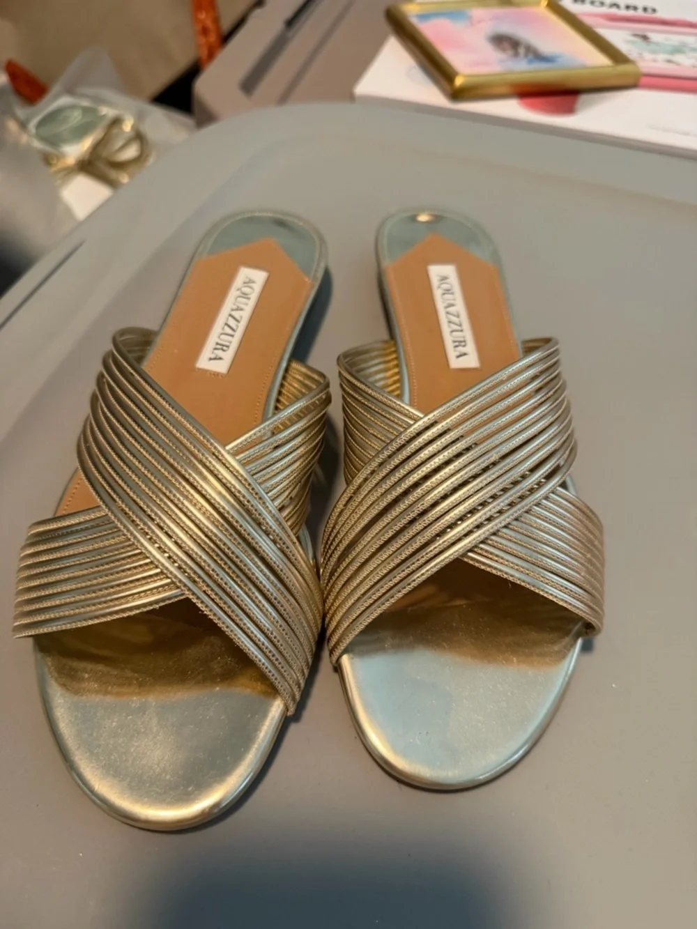 Aquazzura colour gold